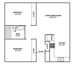Residence 1 409 floor plan
